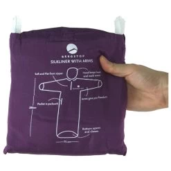 Silkliner - Travel Sleeping Bag -Camping Shop bergstop silkliner travel sleeping bag detail 9