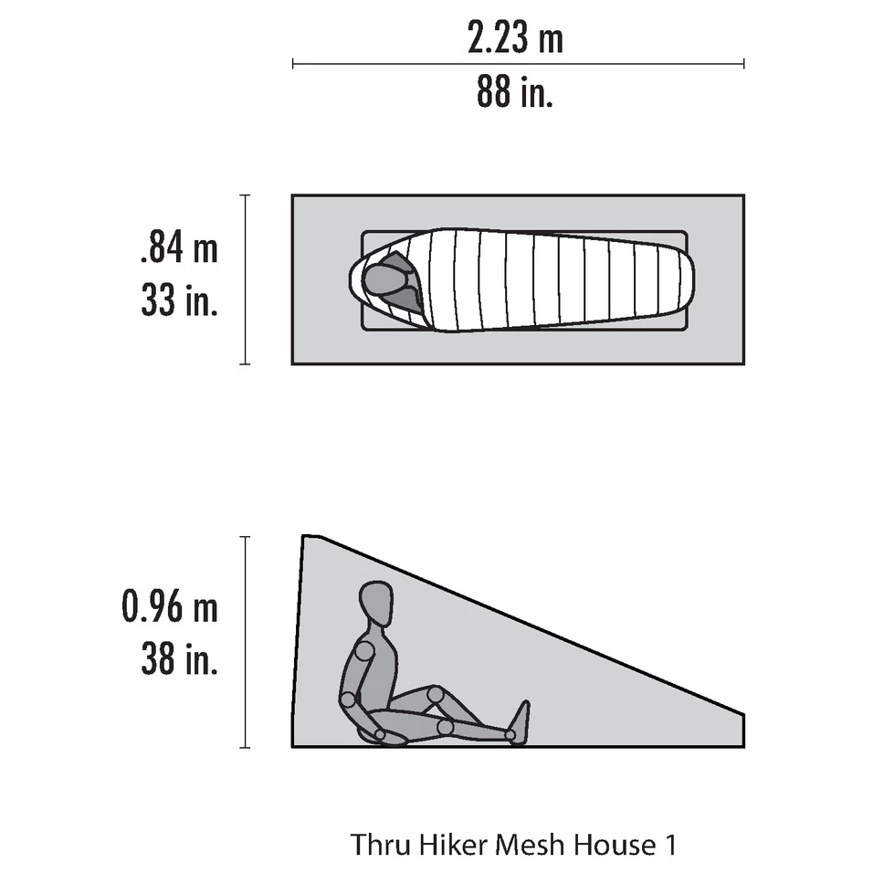 MSR Thru-Hiker Mesh House 1 - Mosquito Net 2 MSR Thru-Hiker Mesh House 1 - Mosquito Net - Image 2