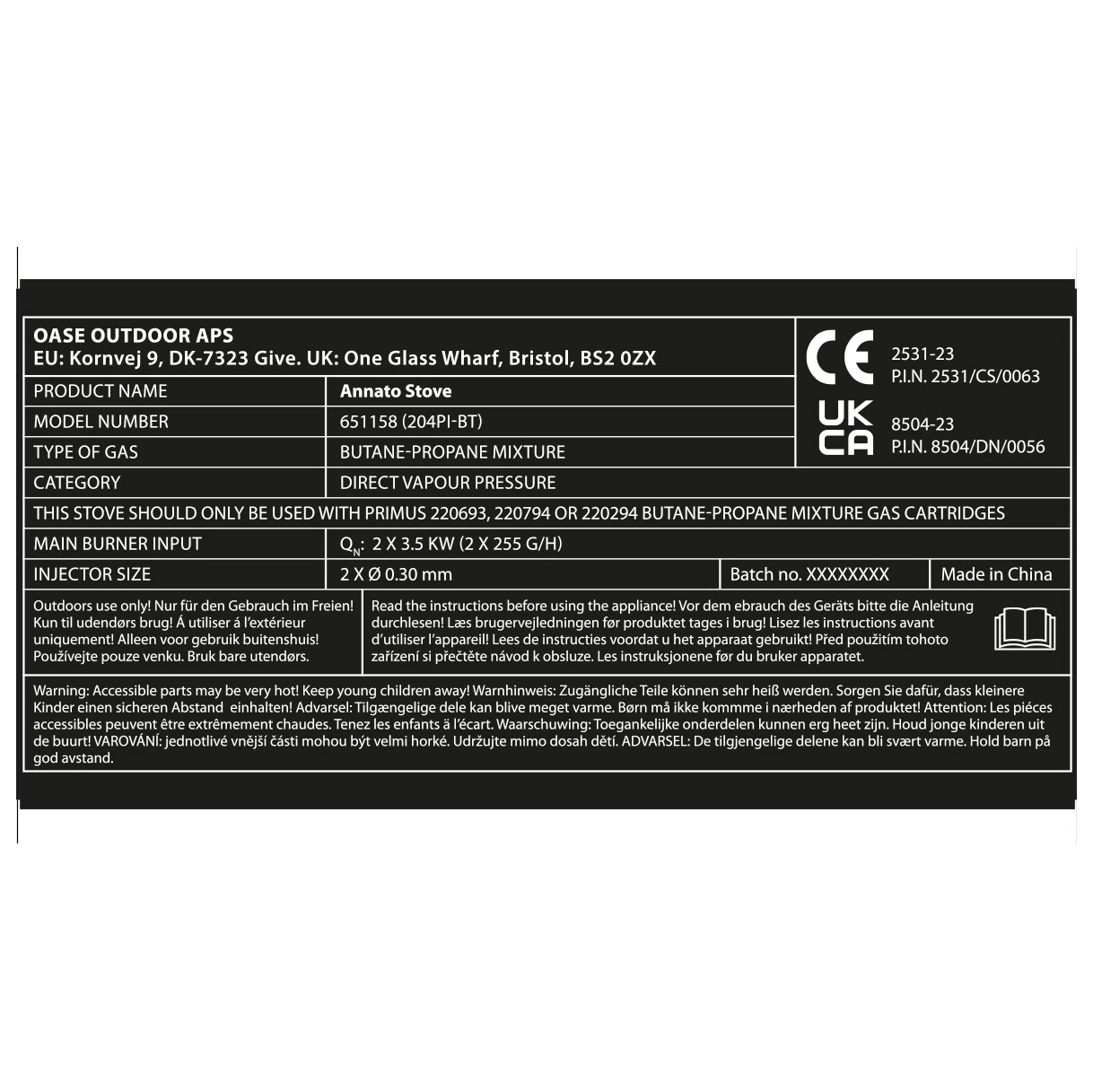 Outwell Annatto Stove - Gas Stove 7 Outwell Annatto Stove - Gas Stove - Image 7