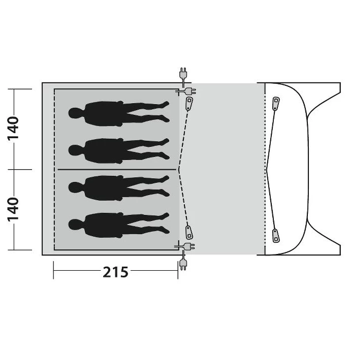 Outwell Inner Blossburg 380/380A - Body 2 Outwell Inner Blossburg 380/380A - Body - Image 2