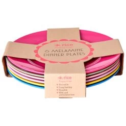 Rice Melamine Round Dinner Plates Giftbox - Plate