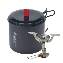 Soto Amicus W/ Igniter + New River Pot Combo - Gas Stove -Camping Shop soto amicus w igniter new river pot combo gas stove detail 3