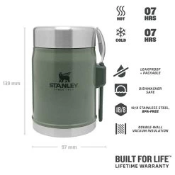 Stanley Classic Food Jar - Food Storage -Camping Shop stanley classic food jar food storage detail 4