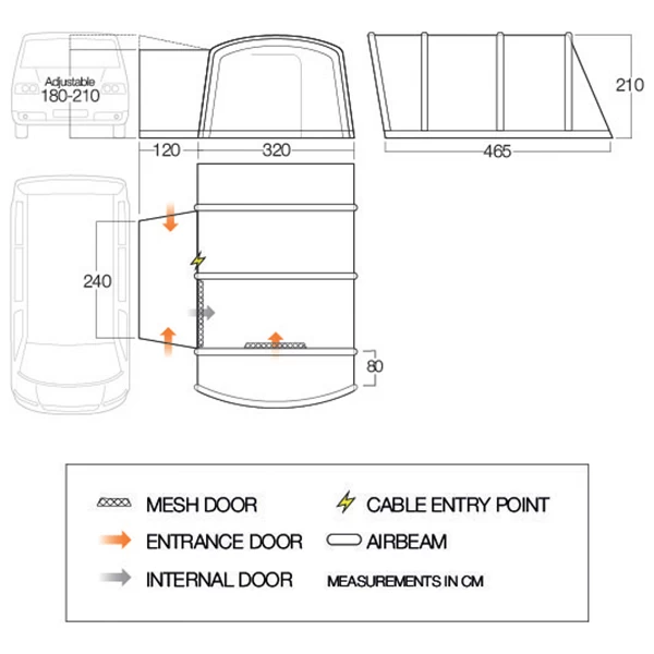 Vango Galli III Low - Motorhome Awning 2 Vango Galli III Low - Motorhome Awning - Image 2